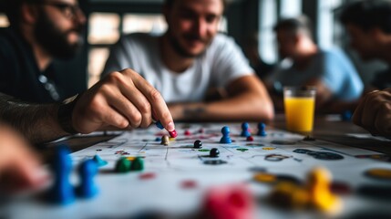 Exciting Board Game Night Among Friends