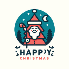 vector image of merry christmas logo