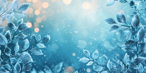 soft frost blue tones with glowing icy details 