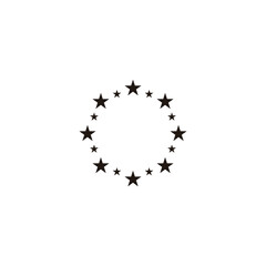 stars, octagon shaped, figure, decor geometric symbol simple logo vector