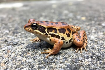Fototapeta premium Red-spotted Toad, Bufo punctatus, adult, on limestone