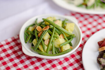 Green Bean and Potato Salad with Toasted Almonds