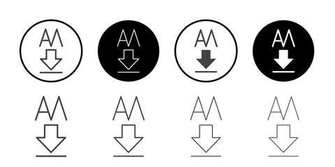 Apk mirror icon Thin outline art symbol