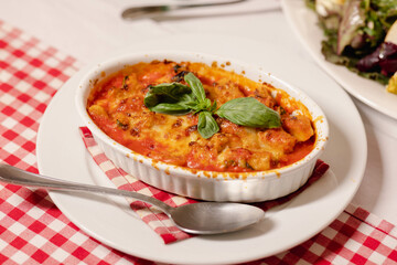 Baked Gnocchi in Tomato Sauce