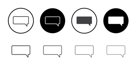Conversation icon Thin outline art symbol