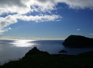 北海道　利尻島の風景(富士野園地展望台)