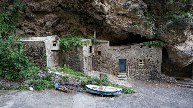 Hidden Places, Abandoned Ruins in Crapolla, Massa Lubrense, Naples, Italy