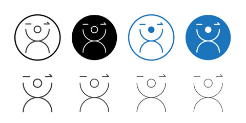 Kena mobile icon Thin outline art symbol