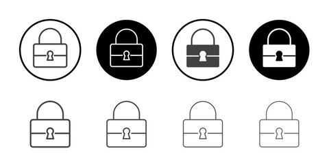 Keypass icon Thin outline art symbol
