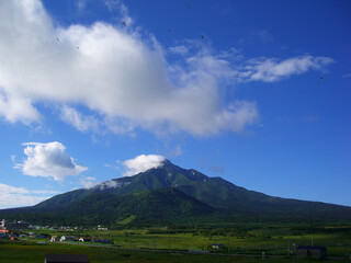 北海道　利尻島の風景(利尻山)