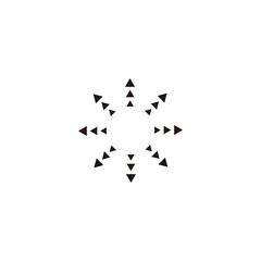 Pointers, directions, map geometric symbol simple logo vector