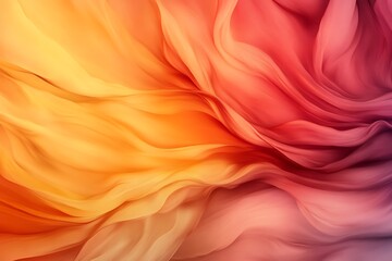 Obraz premium fluid orange, yellow, and red abstract art with swirling forms 