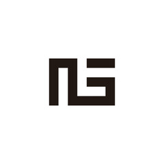 Letter N t G square geometric symbol simple logo vector
