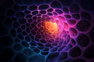 smooth metaball forms creating a geometric circular background 