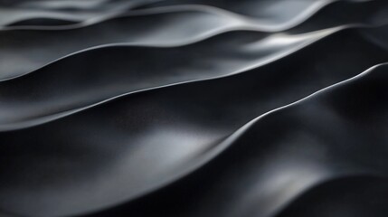 Fototapeta premium Elegant black waves creating a beautiful abstract background
