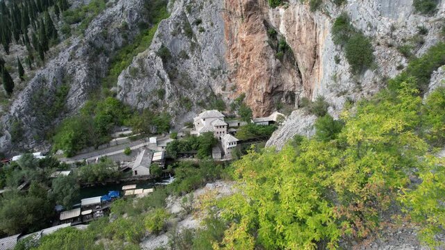 Aerial Drone Vrelo Bune 