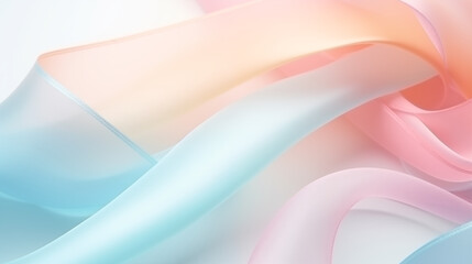 Obraz premium soft color matte transparant ribbon