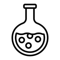 Chemical  Vector Line Icon Design