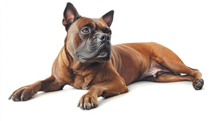 Obraz premium dog. dog on white background. animal