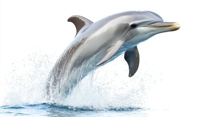 Naklejka premium dolphin. dolphin on white background. animal