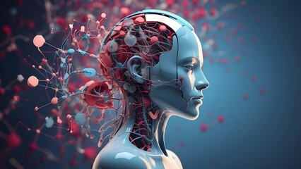 Generative AI-created backdrop image of healthcare and medicine