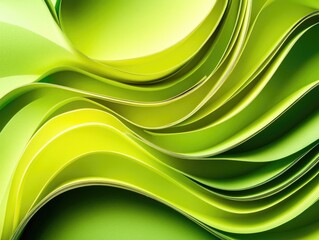 Obraz premium Stacked green plates