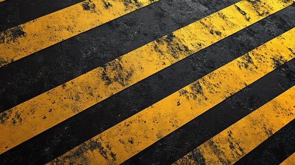 Black and Yellow Stripes Background for Construction and Safety Themes