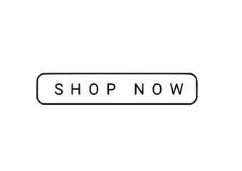 Shop now vector icon on white background for shopping, sales, business, e commerce, online, market.