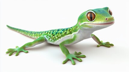 Obraz premium gecko. gecko on white background. animal