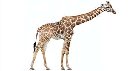 Naklejka premium giraffe. giraffe on white background. animal
