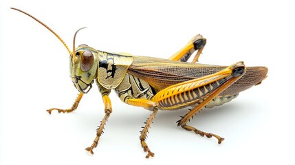 grasshopper. grasshopper on white background. animal