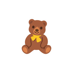 teddy bear on white background