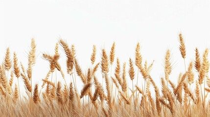 Fototapeta premium golden wheat field in sunset