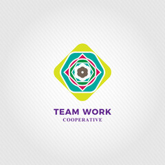 Teamwork logo. togetherness logo