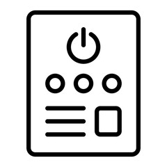 Ups Vector Line Icon Design