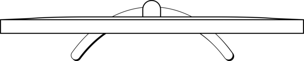 Monitor Up  Graphic Black & White Vectors