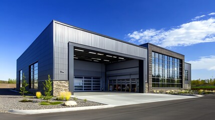 Obraz premium Modern Agricultural Storage Facility