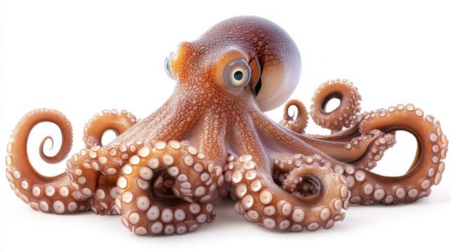 recommend clip art: octopus. octopus on white background. animal