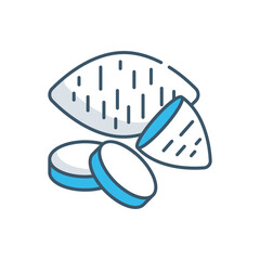 Sweet potato vector icon