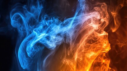 Fototapeta premium Close-up of colored smoke