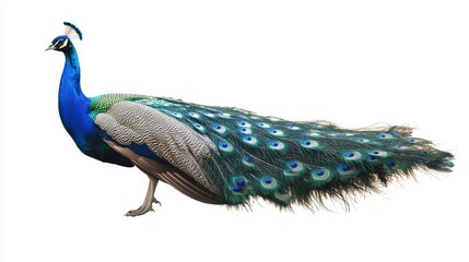 Fototapeta premium peacock. peacock on white background. animal
