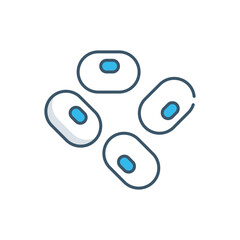 Green beans vector icon