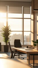 Modern Office Interior Design with Natural Light