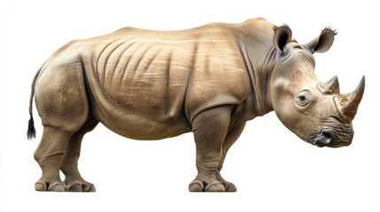 Fototapeta premium rhinoceros. rhinoceros on white background. animal