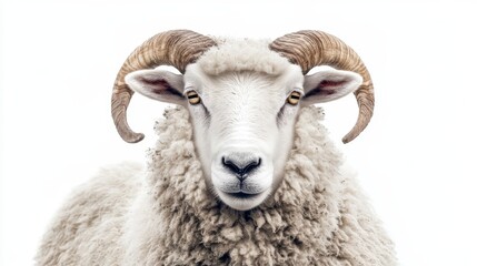 Obraz premium Sheep. Sheep on white background. animal