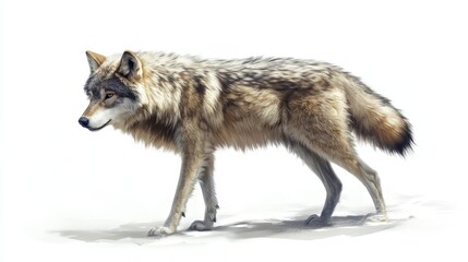 Obraz premium wolf. wolf on white background. Animal