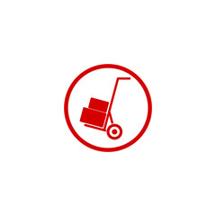 Handcart icon isolated on transparent background