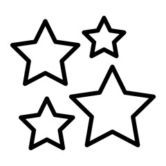 Auto Awesome Vector Line Icon Design