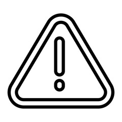 Error Outline Vector Line Icon Design