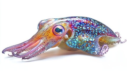squid. squid on white background. animal